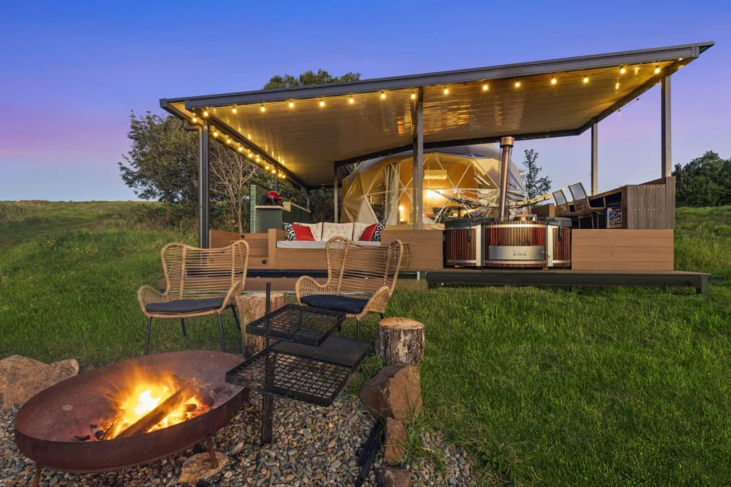 glamping dome tent south coast